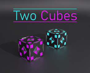 A game logo that says two cubes